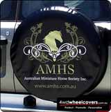 Photo of AMHS spare tyre cover design.