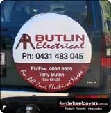 Butlin Electrical Toyota Prado Spare Wheel Cover.