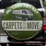 Image of Carpets on the Move spare tyre cover.