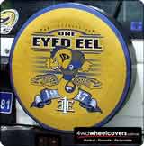 Spare Tyre Cover for Eels supporters group.