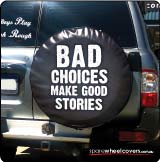 Funny spare wheel cover made to suit a Nissan Patrol