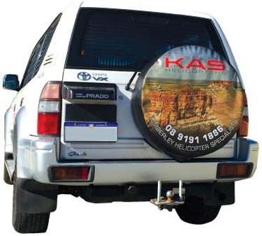 4wd with spare tyre cover artwork in a high quality design